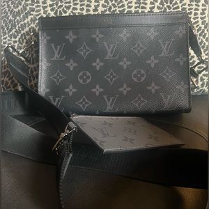 Louis Vuitton Gaston Wearable wallet with detachable card holder.